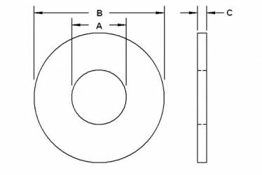 Stainless Steel 304 / 304H / 304L A193 Washer Dimensions