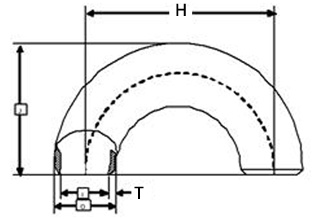 ASME B16.9 Buttweld Long Radius Elbow Pipe Elbow Dimensions