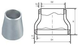 ASME B16.9 Buttweld Concentric Reducer Dimensions