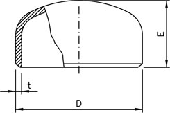 ASME B16.9 Buttweld End Cap Dimensions