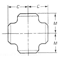 ASME B16.9 Buttweld Equal Cross Dimensions