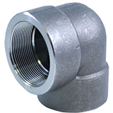 90 Degree Elbow Threaded Pipe Fittings, Stainless Steel, Carbon Steel