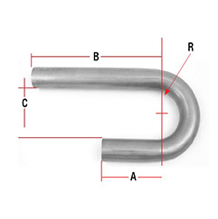 ASTM B366 Monel 400 / K500 J Pipe Pipe Bend
